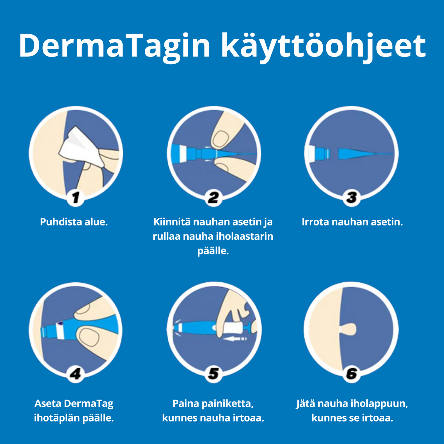 Ajaton DermaTag™ – Kivuton ihon luomilla poisto