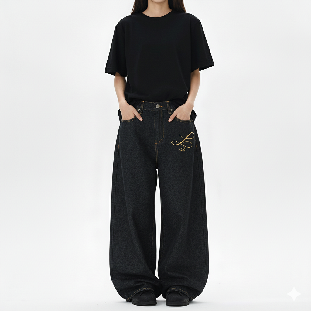 AURELIS™ | CLASSIC THREAD DENIM-HOUSUT