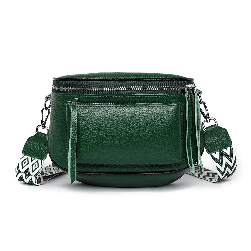 Elsie | Tyylikäs Nahkainen Olkalaukku